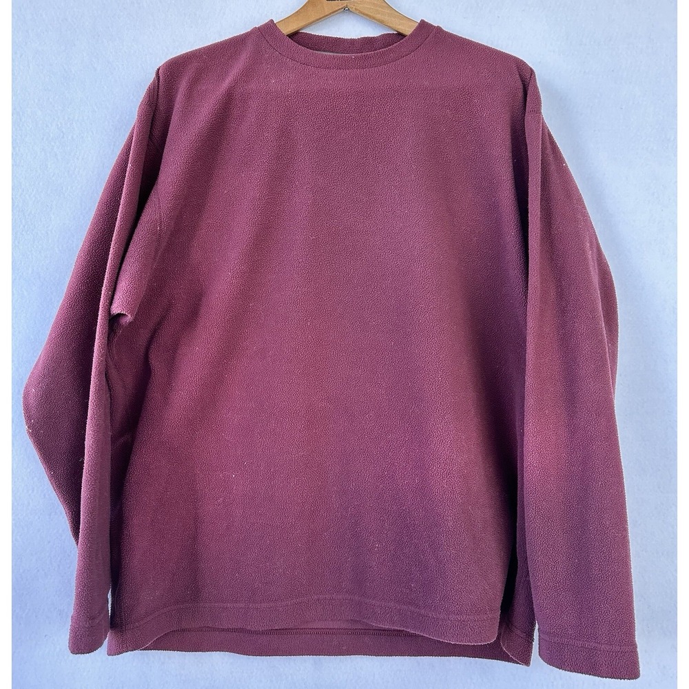 Patagonia Fleece Sweatshirt Top Women's XL Soft Warm Comfort Burgundy